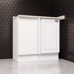 Balcao Henn Americana Canto Reto  Branco