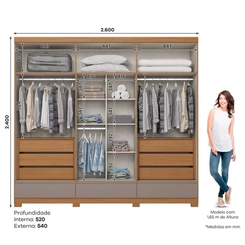 Guarda-Roupa Henn Imperial 06 Pts 09 Gav Cinamomoavela