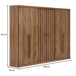 Guarda-Roupa Carraro Vancouver 260X231X55 Fre1171
