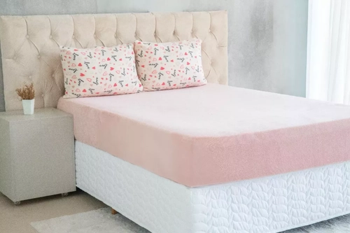 Jogo Lencol Plush Estampado Solteiro 2 Pecas Betina Com Rose