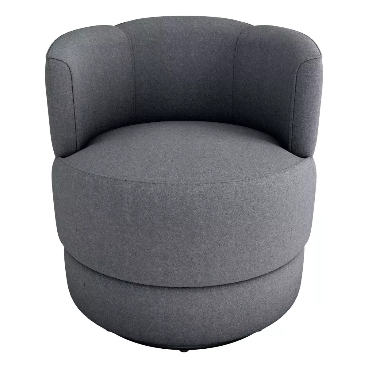 Poltrona Matrix  Marselha Giratoria Boucle Cinza Tec E497