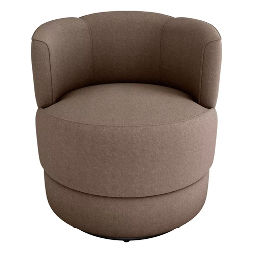 Poltrona Matrix Maserlha Giratoria  Boucle Marrom Tc E498