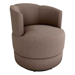 Poltrona Matrix Maserlha Giratoria  Boucle Marrom Tc E498