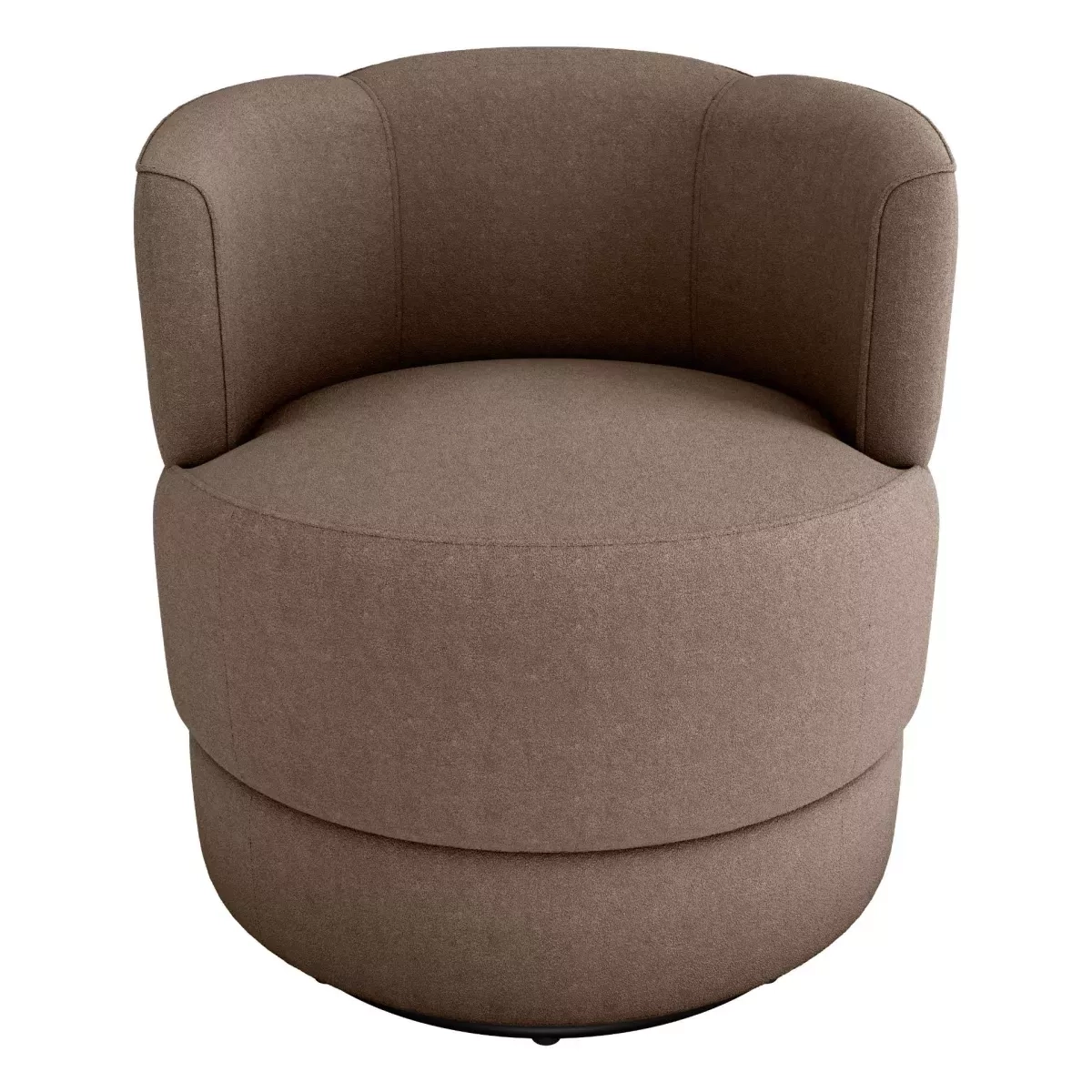 Poltrona Matrix Maserlha Giratoria  Boucle Marrom Tc E498