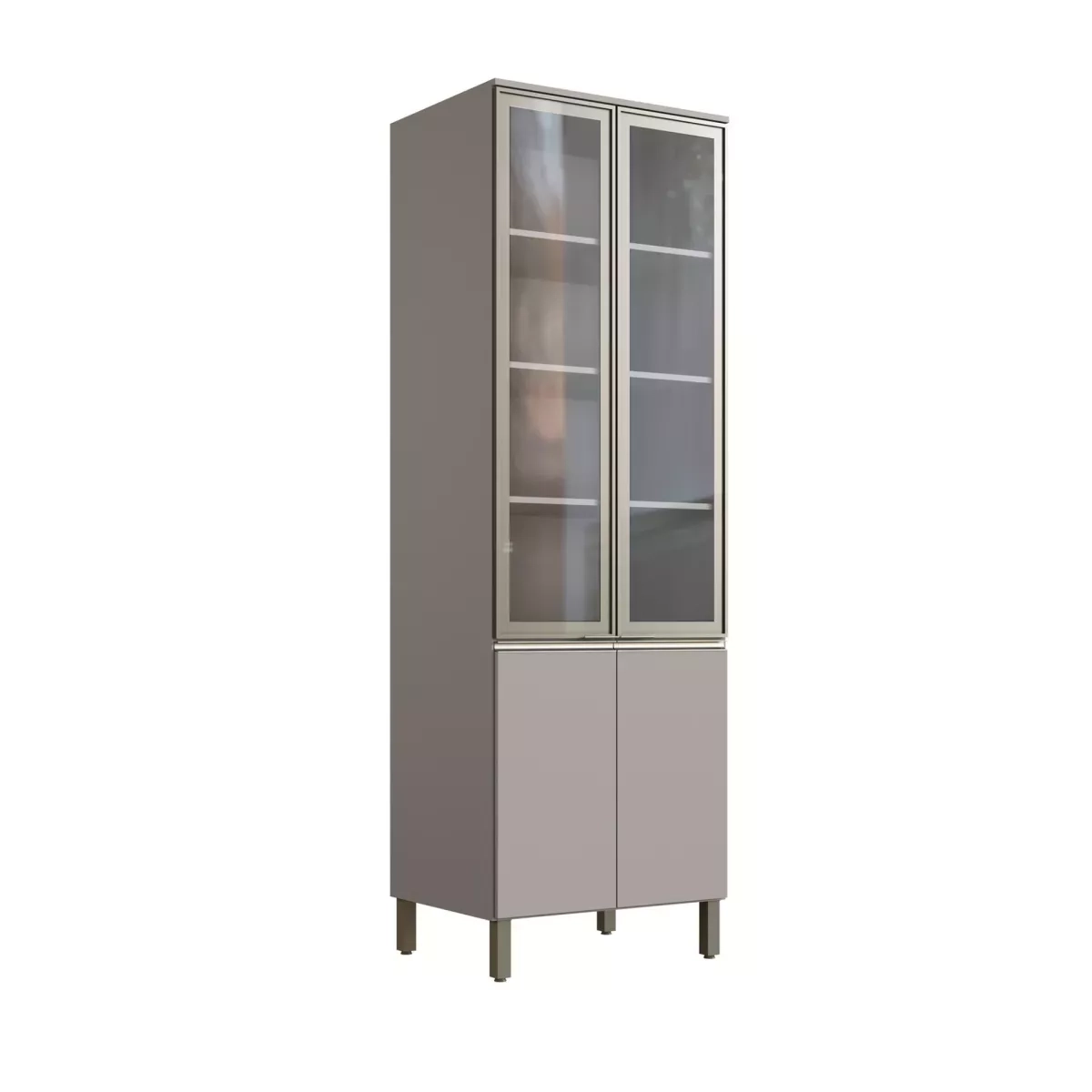 Cristaleira Cadorin Diamante 2Pt Fume 5567-2