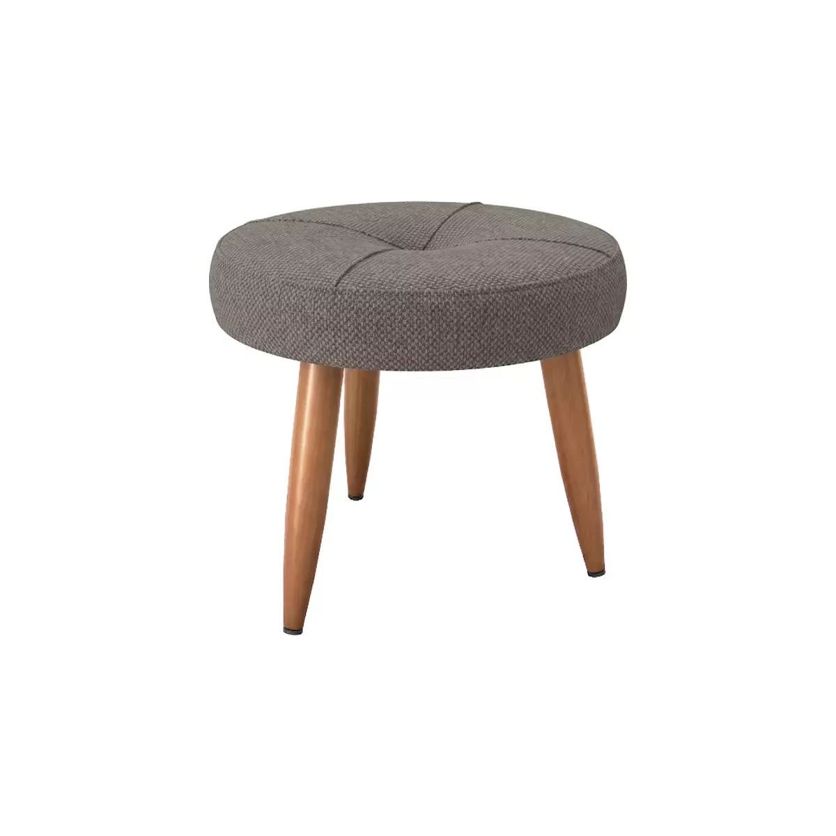 Poltrona E Puff Matrix  Havana Tec C357 Veludo Marrom