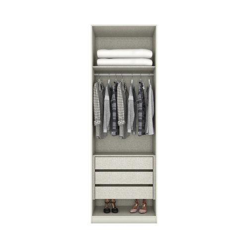 Guarda Roupa Henn Seletto 02 Pt 03Gav Areia Mc03-133