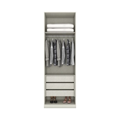Guarda Roupa Henn Seletto 02 Pt 03Gav Areia Mc03-133