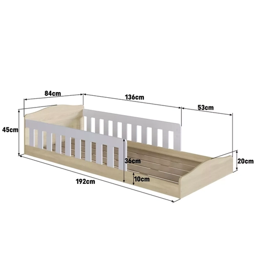 Cama Infantil Completa Montessoriana Chao Carvalho