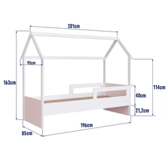 Cama Infantil Completa Montessoriana Branco Crosa