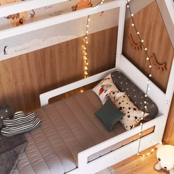 Cama Infantil Completa Montessoriana Branco