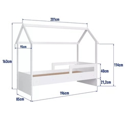 Cama Infantil Completa Montessoriana Branco