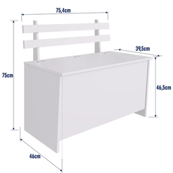 Caixa De Lenha Completa Branco Cl001