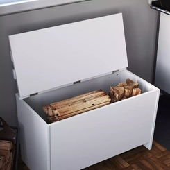 Caixa De Lenha Completa Branco Cl001