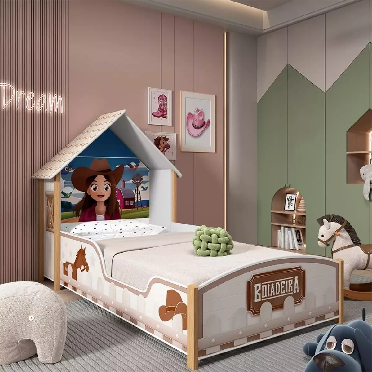 Cama Infantil Gelius Boiadeira 90Cm Branca