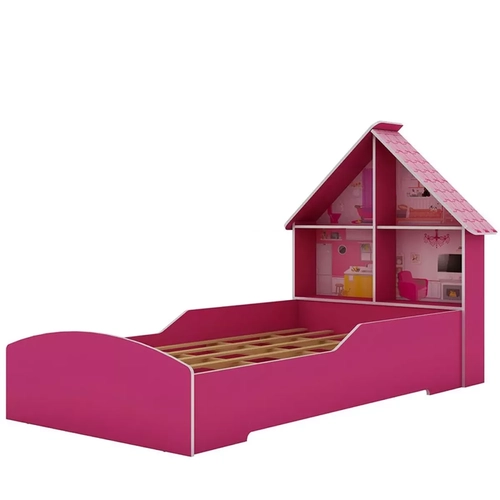 Cama Infantil Gelius Casinha 90Cm Pink