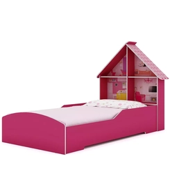 Cama Infantil Gelius Casinha 90Cm Pink