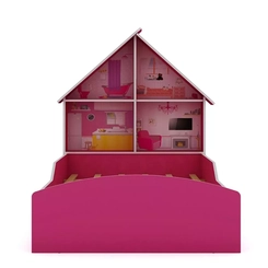 Cama Infantil Gelius Casinha 90Cm Pink