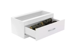 Caixa De Lenha Embutida Completa Branco Cln02