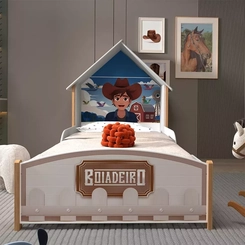 Cama Infantil Gelius Boiadeiro 90Cm Branca
