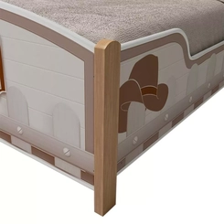 Cama Infantil Gelius Boiadeiro 90Cm Branca