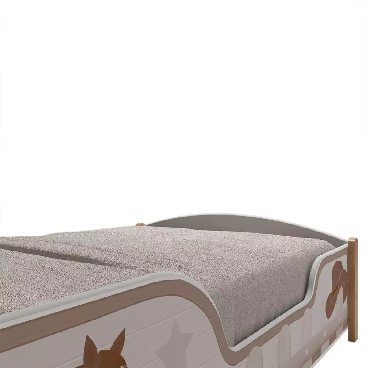 Cama Infantil Gelius Boiadeiro 90Cm Branca