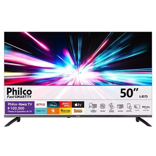Tv Philco Smart 50 4K Uhd P50Crb Roku Pto