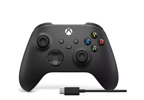 Controle Microsoft Xbox Sem Fio Carbon Black