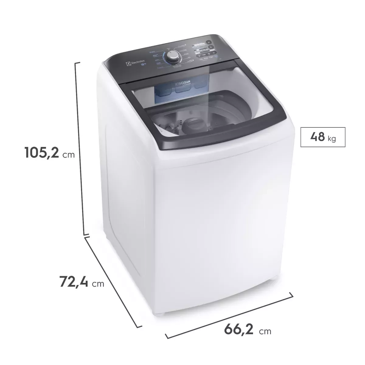 Lavadora Electrolux LEE18 18KG BRANCA