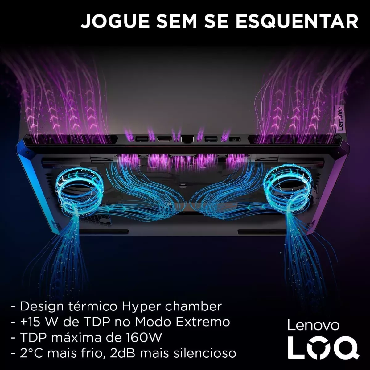 Notebook Lenovo Gamer LOQ CORE I5 512SSD 16GB RTX3