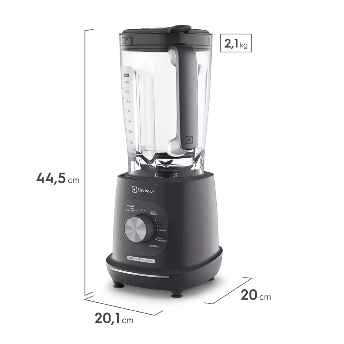 Liquidificador Electrolux 1500W 3,2L 15V EBL1500 CZ