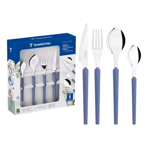 Faqueiro Tramontina Inox 24PC OBELLINE PTO