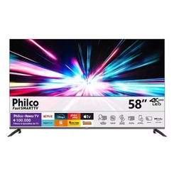 Tv Philco Smart 58 4K P58CRA ROKU PTO