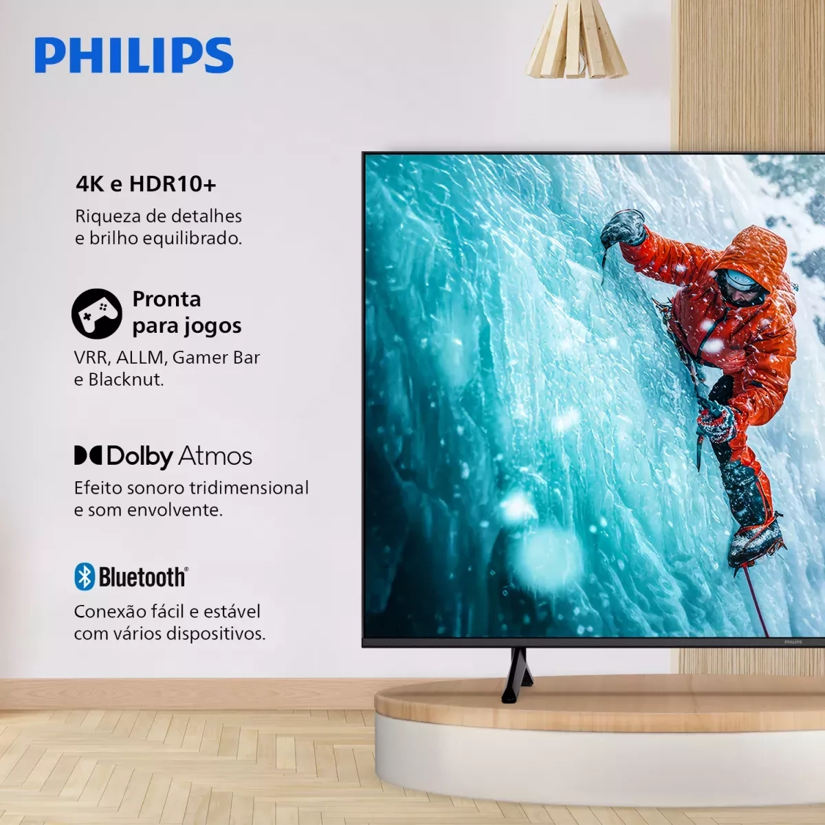 Tv Philips Smart 50 4K Uhd 50PUG730078 Titan Pto