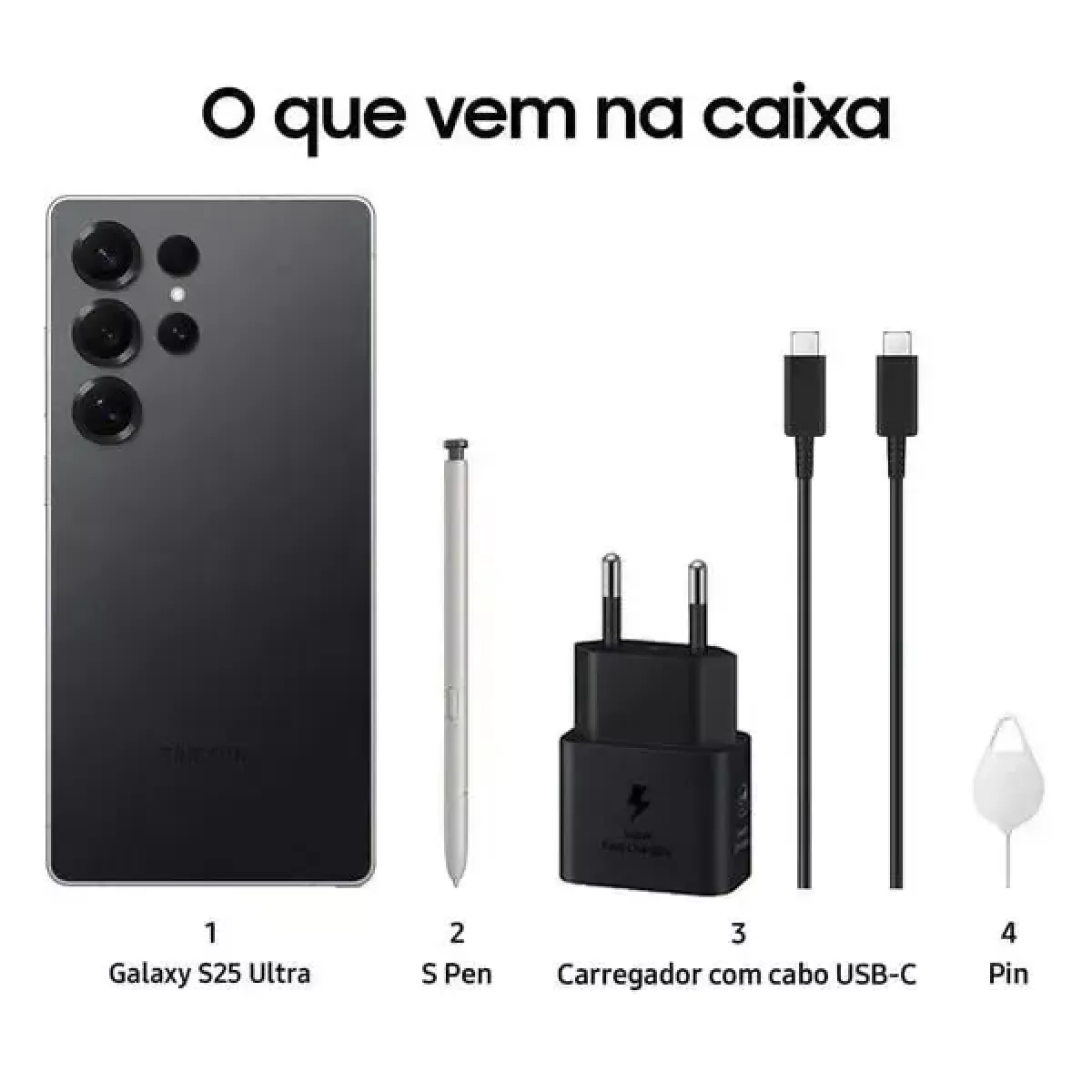 Smartphone Samsung S25 Ultra 5G 256GB S938BZKJZ