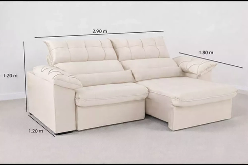 Estofado Woodx Rafaela 2,90 Veludo Palha