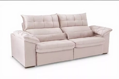 Estofado Woodx Rafaela 2,90 Veludo Palha
