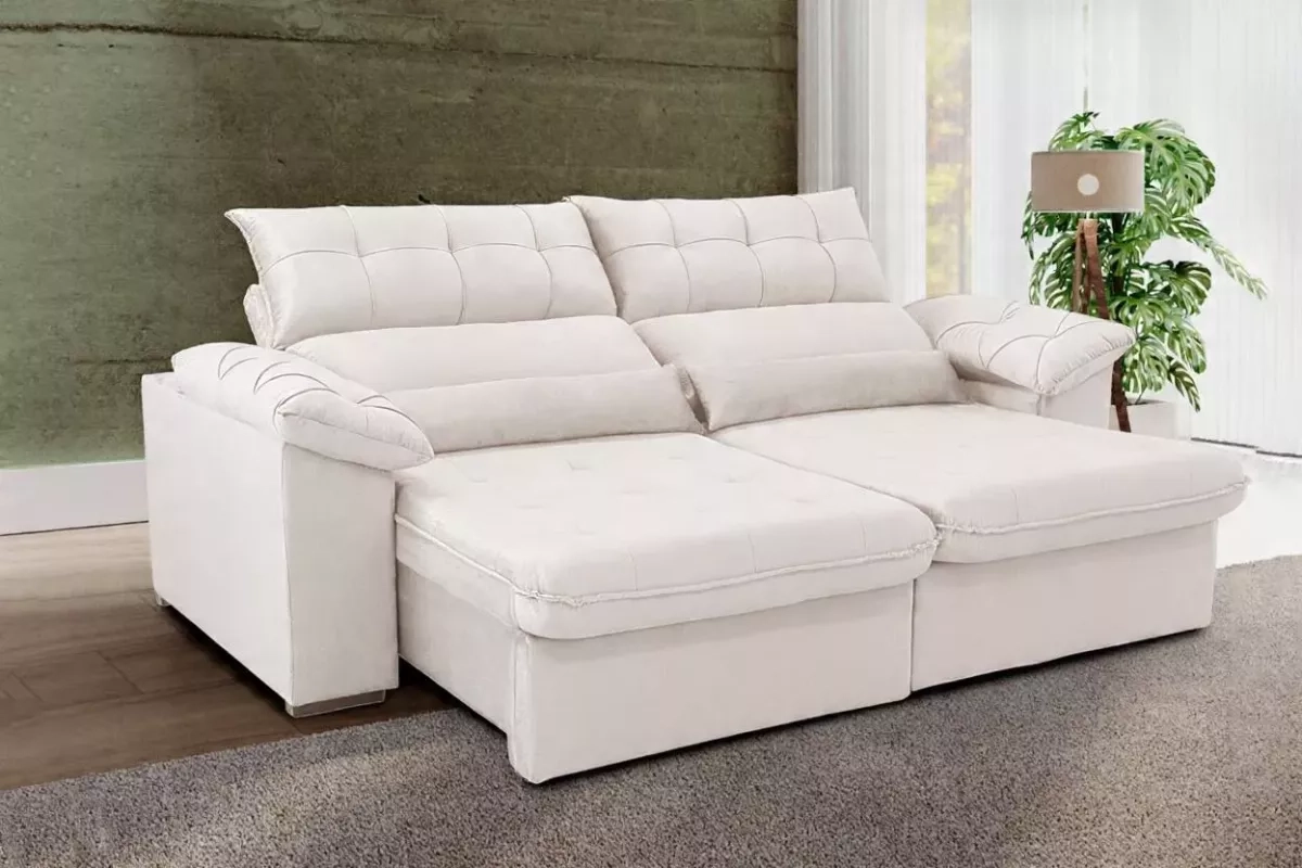 Estofado Woodx Rafaela 2,90 Veludo Palha