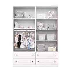 Roupeiro Henn Americano 04 PTS 04 GAV.  158,5X220,5X46,5 BRANCO I113-05