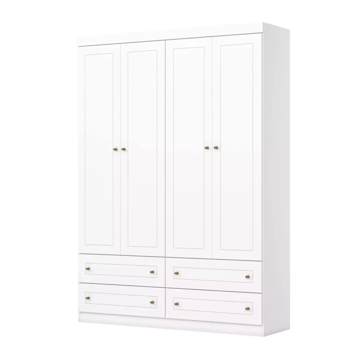 Roupeiro Henn Americano 04 PTS 04 GAV.  158,5X220,5X46,5 BRANCO I113-05