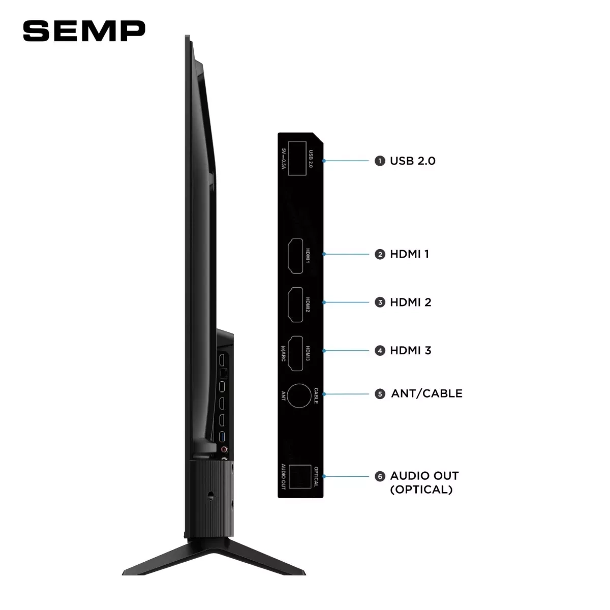 Tv Semp Smart 55 UHD 4K 55S62R ROKU PTO