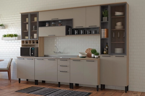 Cozinha Modular Thela Caiena 5 Peças Mel