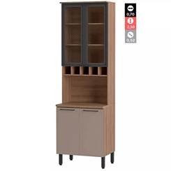Cozinha Modular Thela Caiena 5 Peças Mel