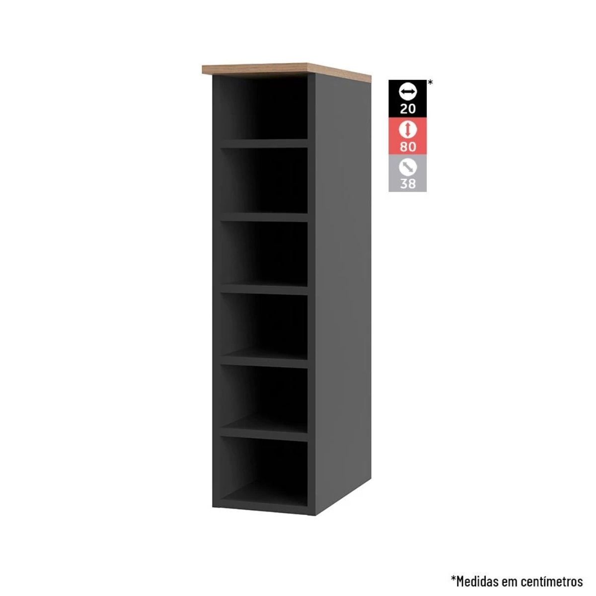 Cozinha Modular Thela Caiena 12 Peças Mel