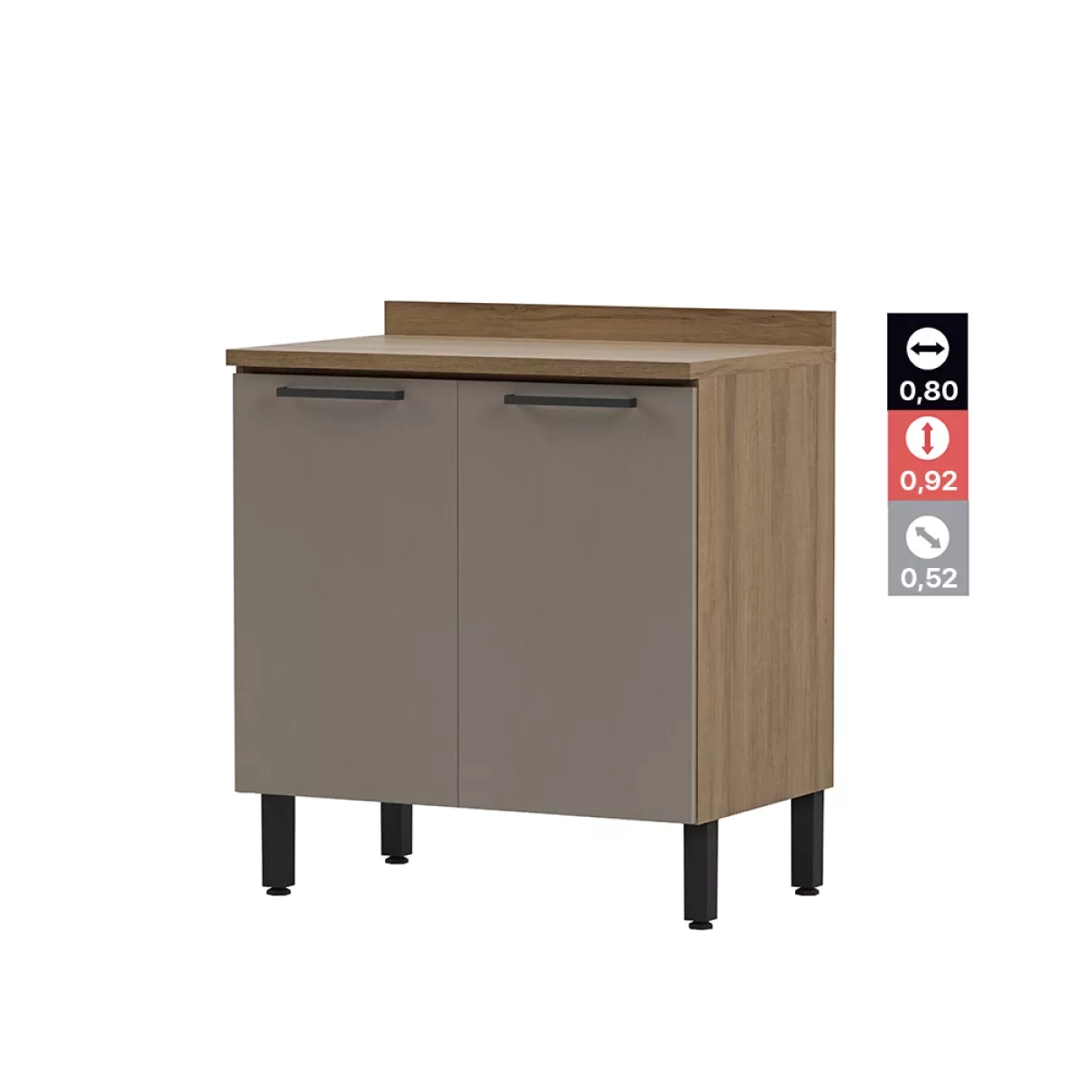 Cozinha Modular Thela Caiena 12 Peças Mel
