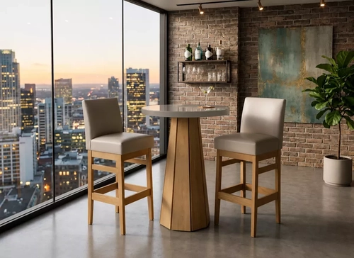 Mesa Bistro  SA Napoli 65X65 Red CorazziFendi