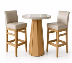 Mesa Bistro  SA Napoli 65X65 Red CorazziFendi