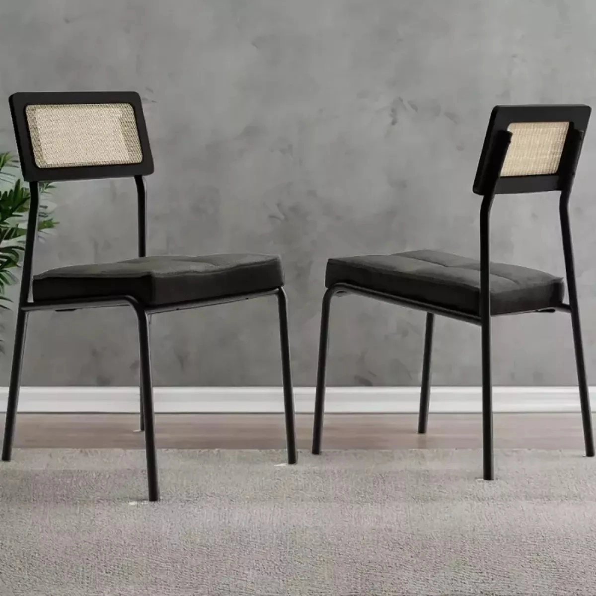 Conjunto Mesa Com 4 Cadeiras Carraro Átria redonda Nogueira Pto