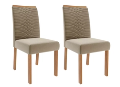 Conjunto Mesa com 6 Cadeiras Cimol Ester Carvalh