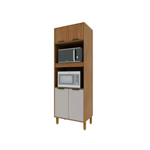 Cozinha Modular 4 Peças Indekes Toronto Freijo/Off/White